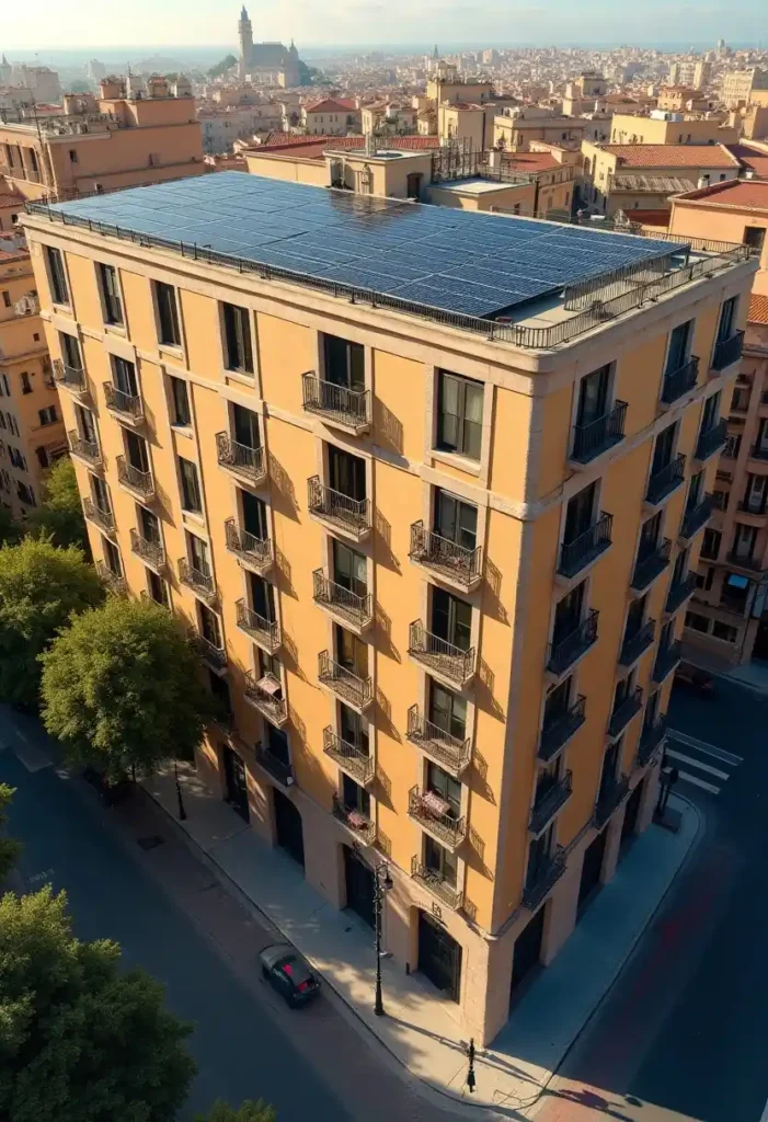 Instalación de placas solares en comunidad de vecinos