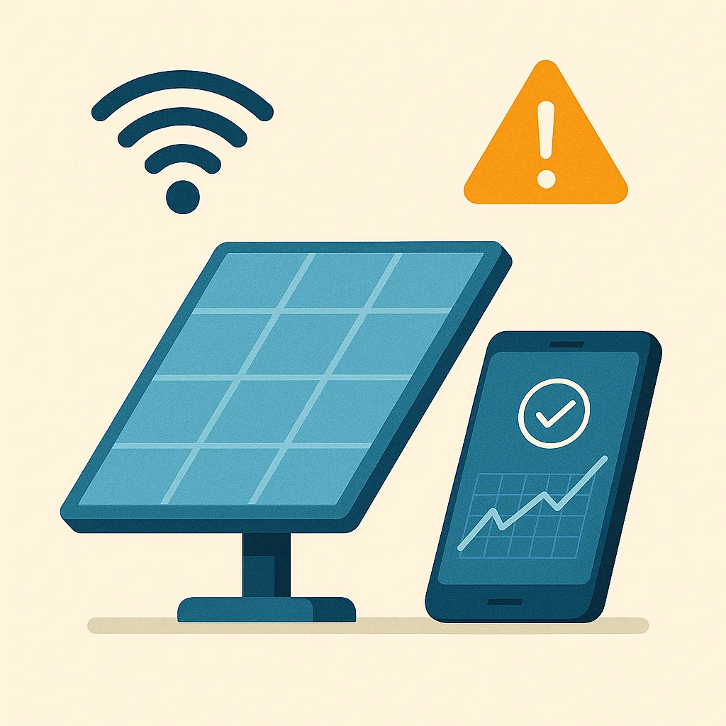 Mantenimiento de placas solares. Monitorización