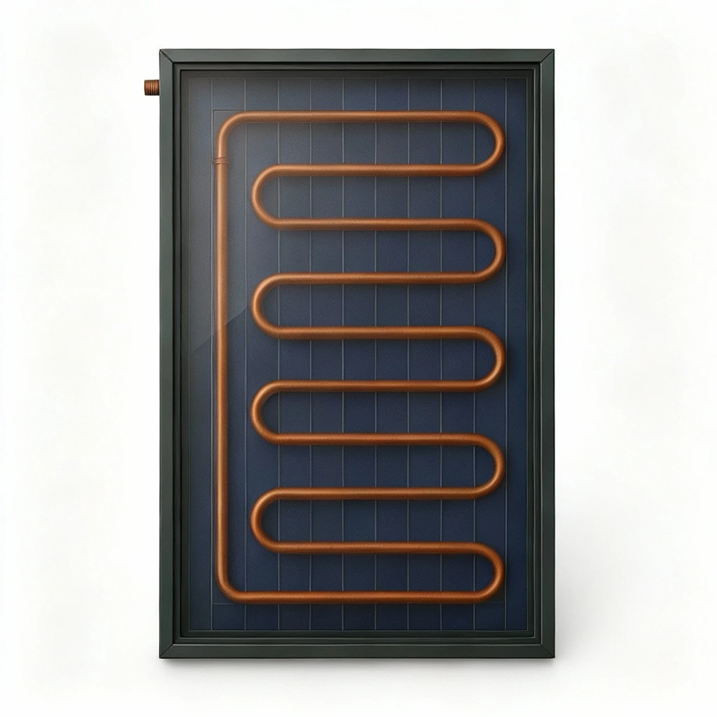 Panel solar térmico para agua caliente sanitaria