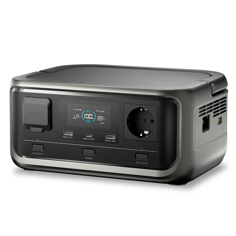 Estación de energía portátil ALLPOWERS VOLIX P300 de 300 W con batería LiFePO4 para camping y respaldo eléctrico