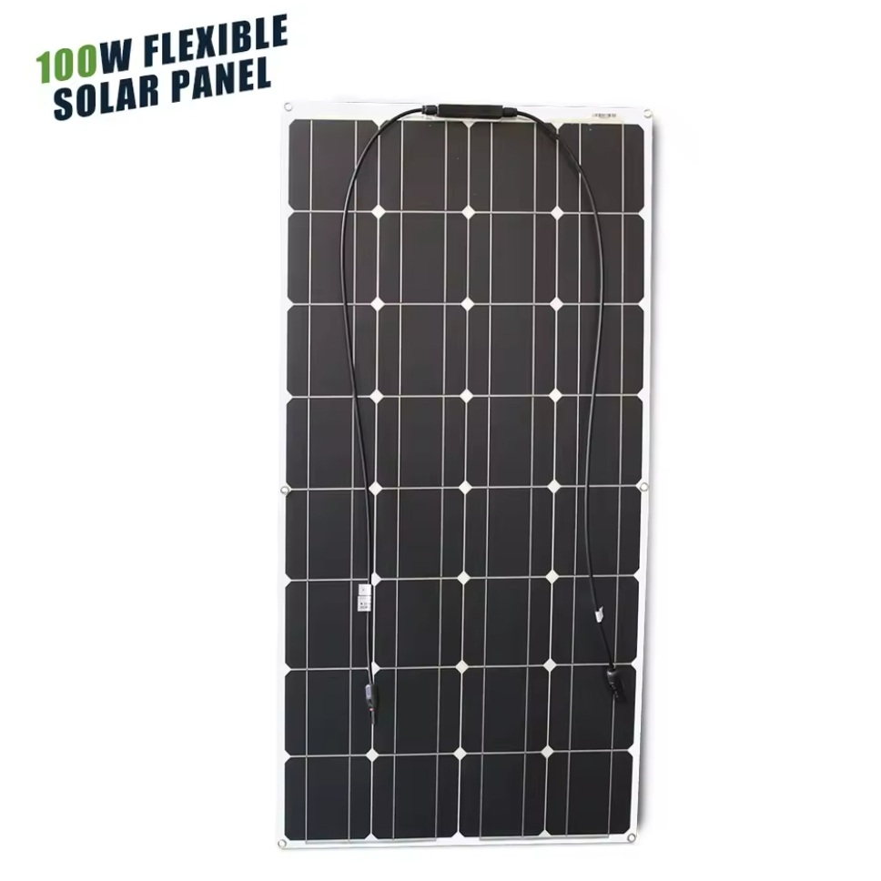 Placa solar flexible económica 100W genérica