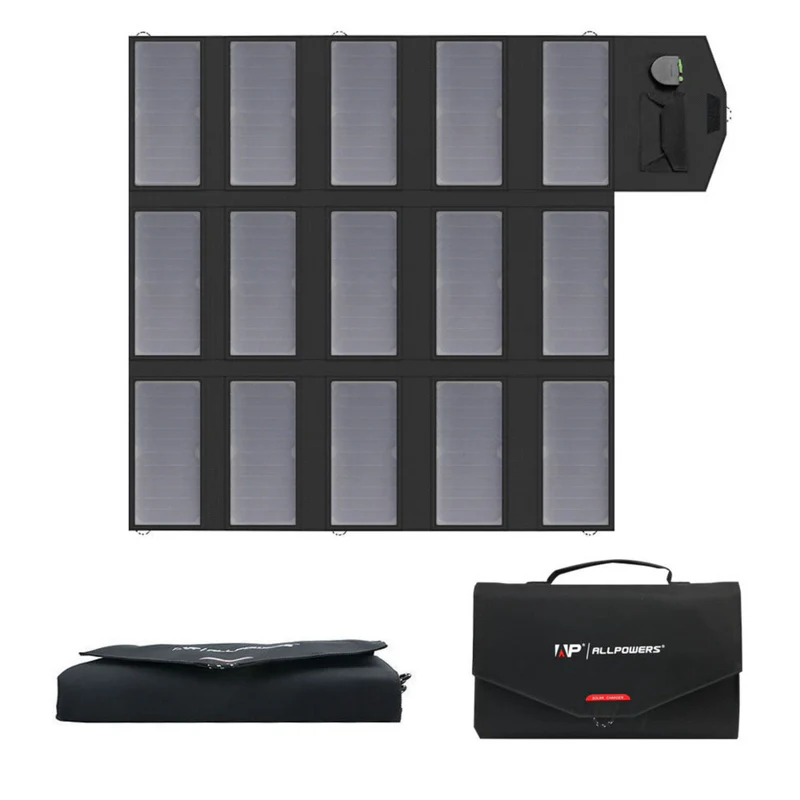 Placa solar portátil plegable ALLPOWERS SP012 de 100 W para camping y furgoneta