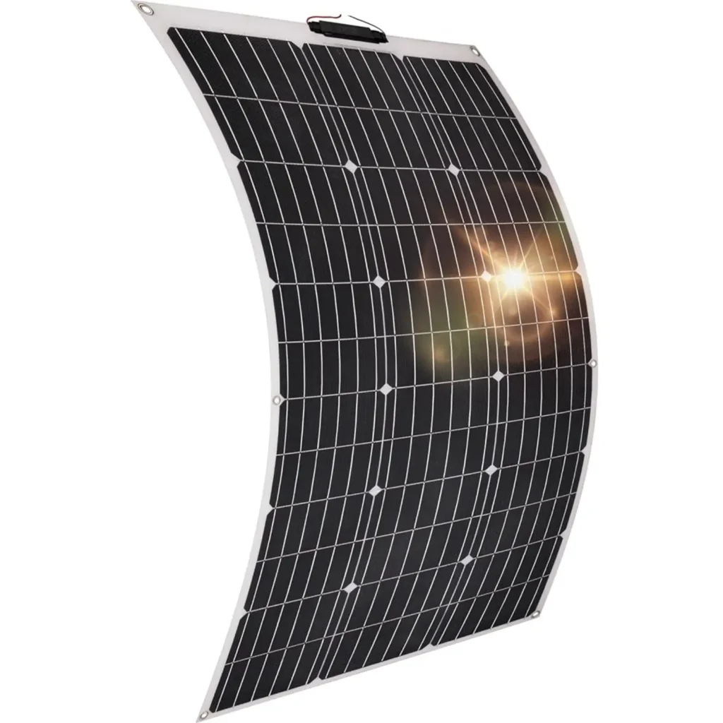 Panel solar flexible 100W Reichelt para instalaciones móviles