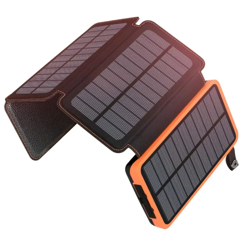 Cargador solar plegable ADDTOP 25000mAh con paneles solares para cargar móviles al aire libre