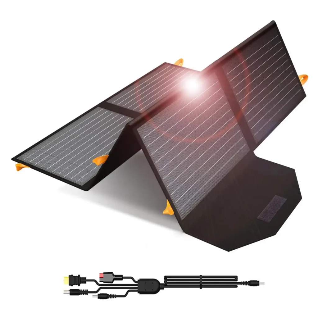 Panel solar plegable FlexSolar 40W para carga directa de móviles con buena valoración de usuarios