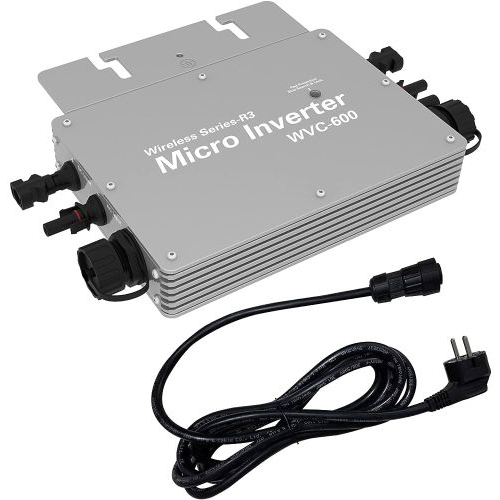 microinversor solar 600W 230V para 1 o 2 paneles en balcón
